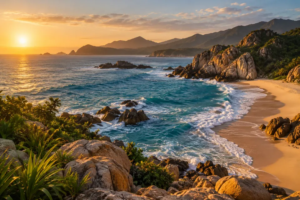 AI-generated Mexican Pacific coast inspiration